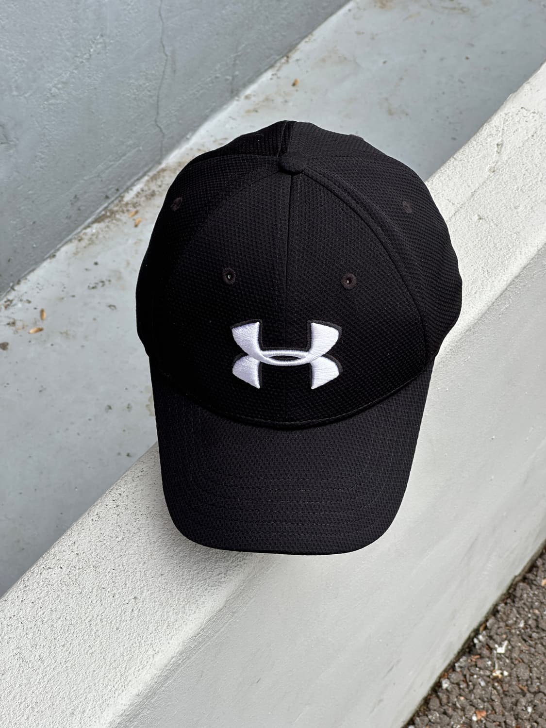 [M-L] 언더아머 로고 블랙 볼캡 모자 상품이미지1