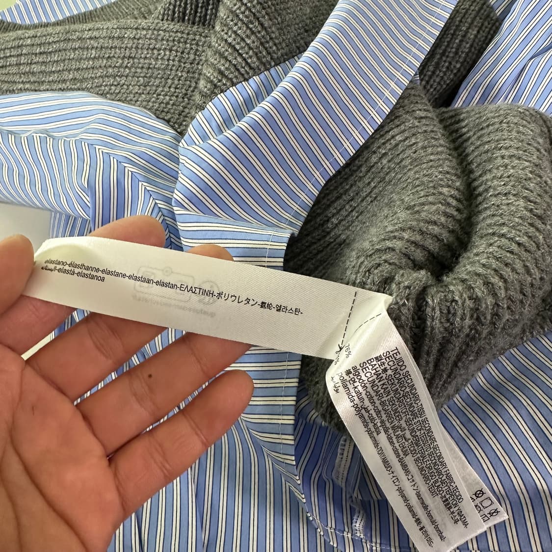 M-L 자라맨 루즈오버핏 니트베스트 도킹셔츠 상품이미지6