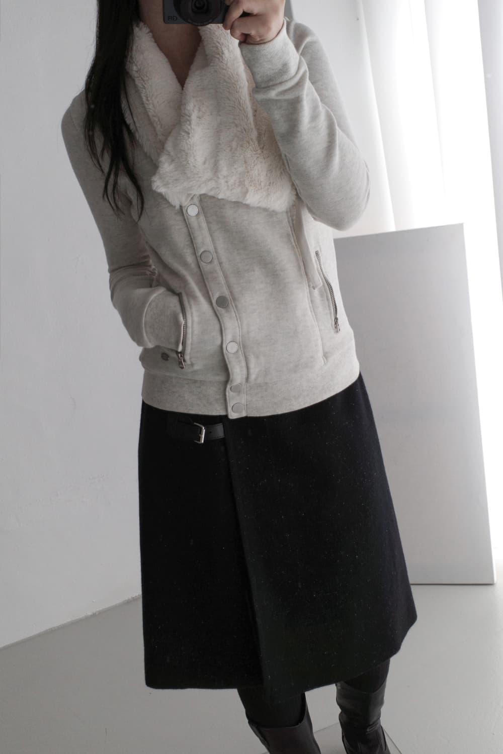 armani exchange) fur zip-up 상품이미지7