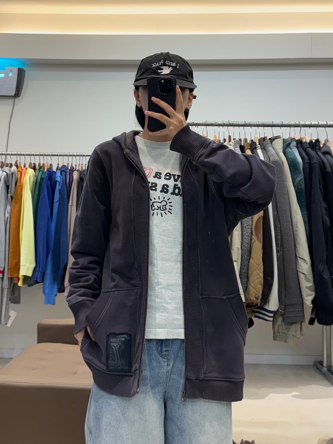 할리데이비슨 골지패널 후드집업 상품이미지8