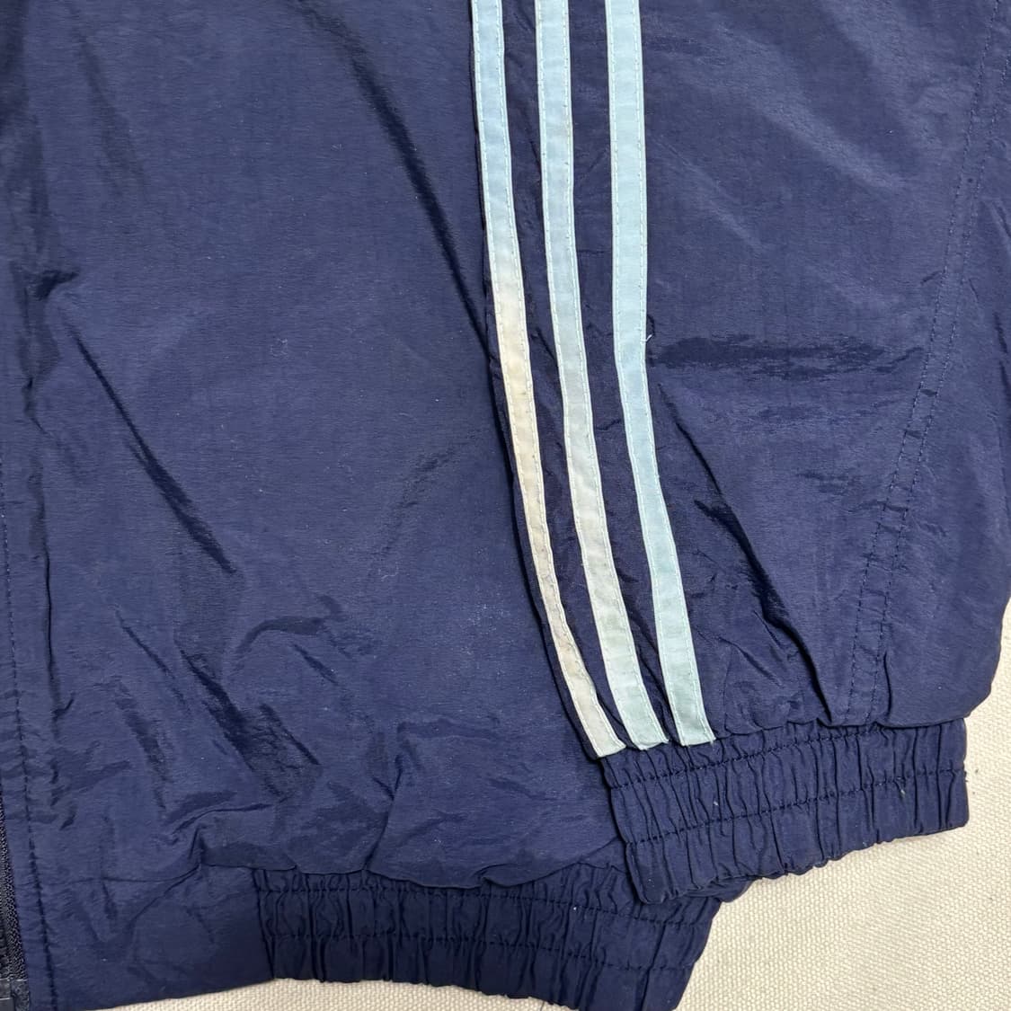 95 아디다스 스카이블루 삼선 나일론 바람막이 상품이미지5