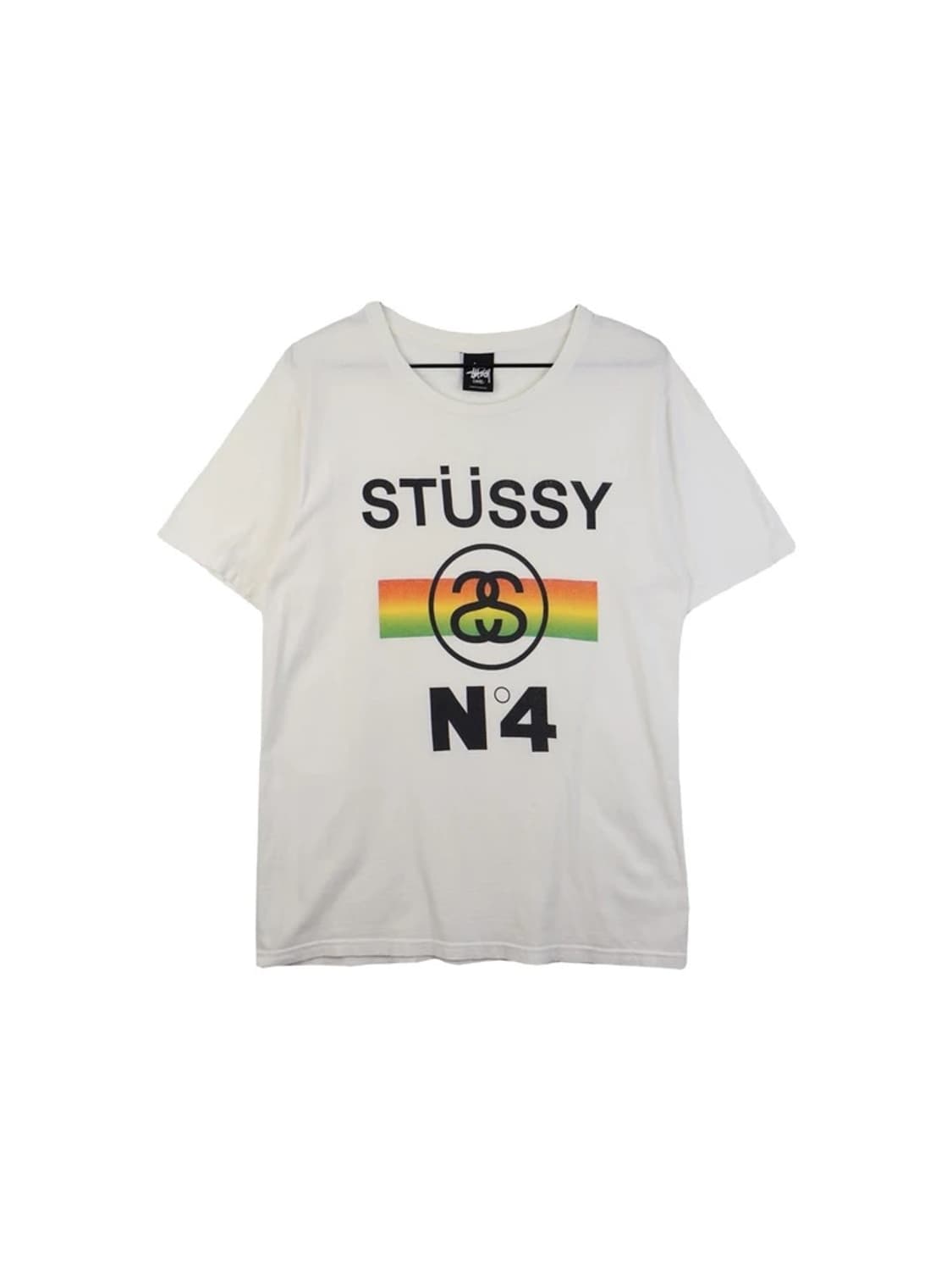 Stussy No.4 Fade Tee White 상품이미지3