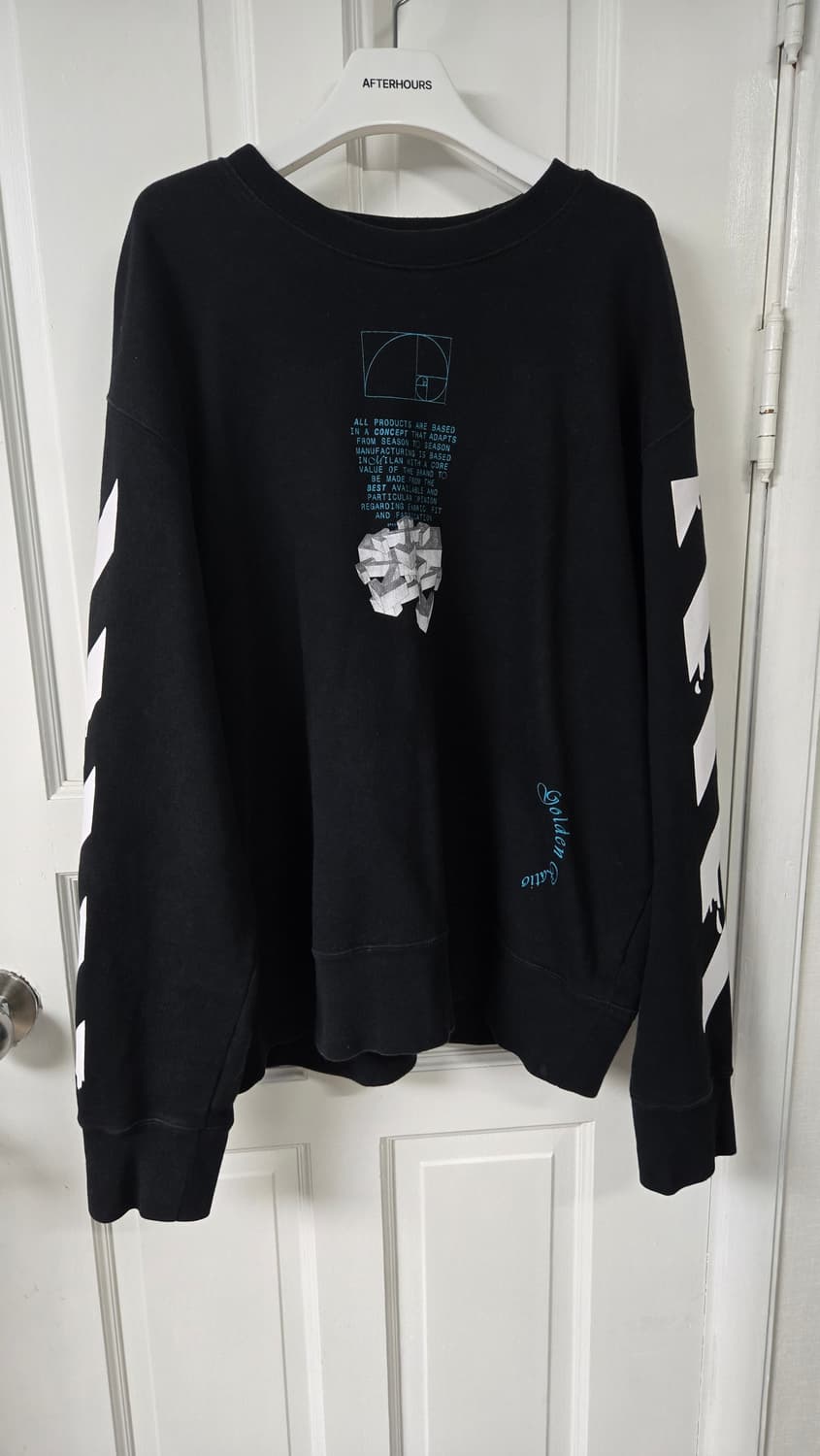 오프화이트 드리핑 애로우 스웻셔츠 상품이미지3