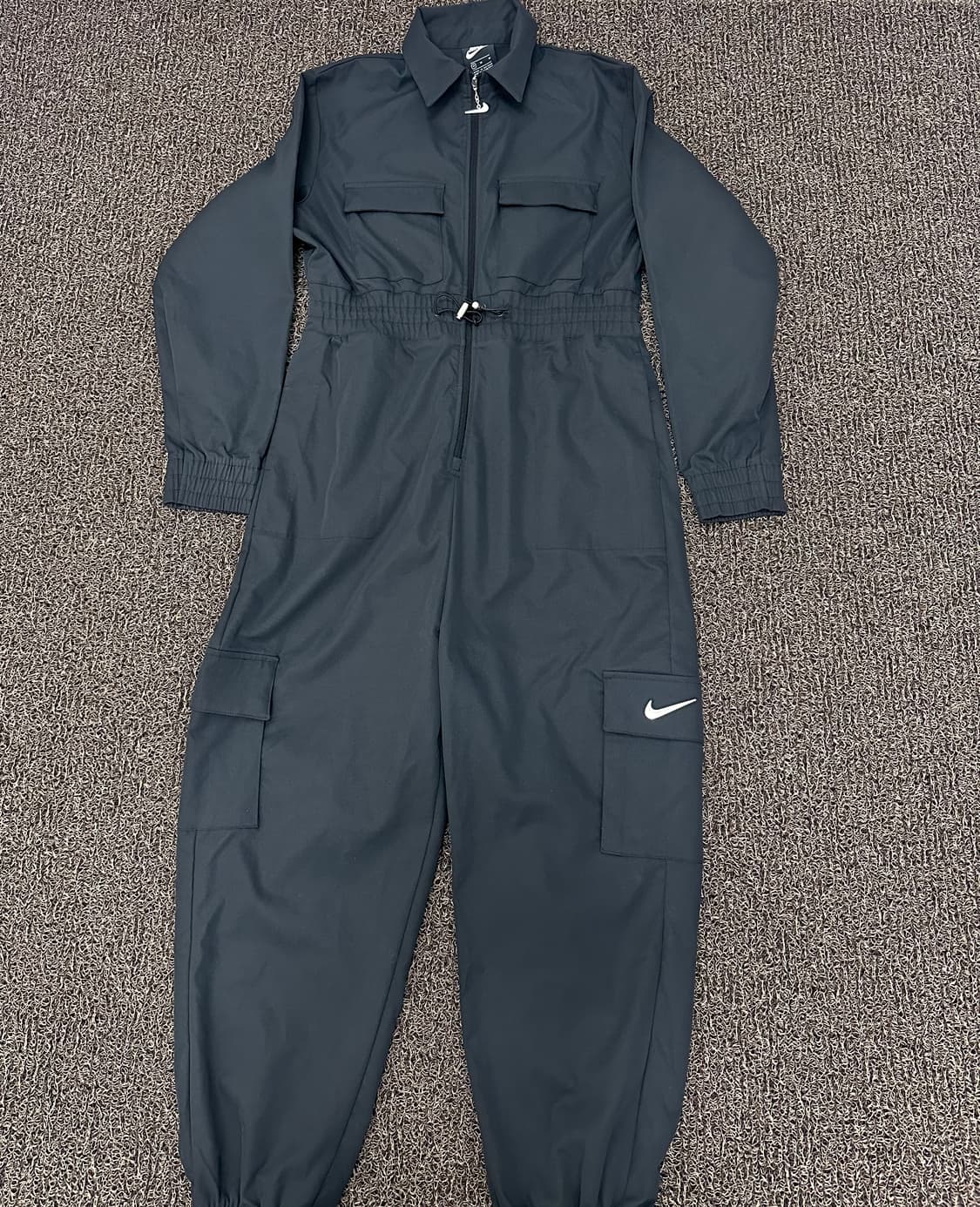 NIKE 나이키 스우시 카고 점프수트 블랙 M 상품이미지1