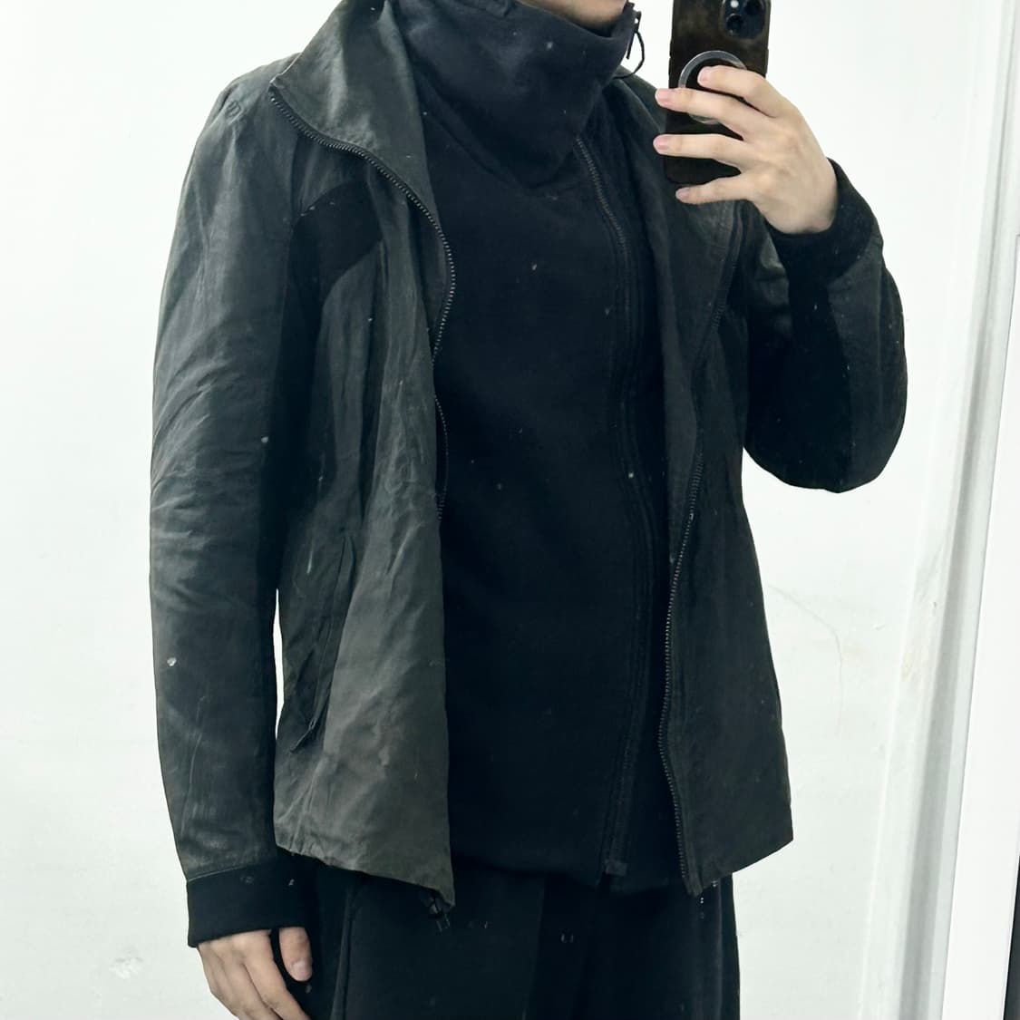 헬무트랭 레이어드 하이넥 자켓 상품이미지2