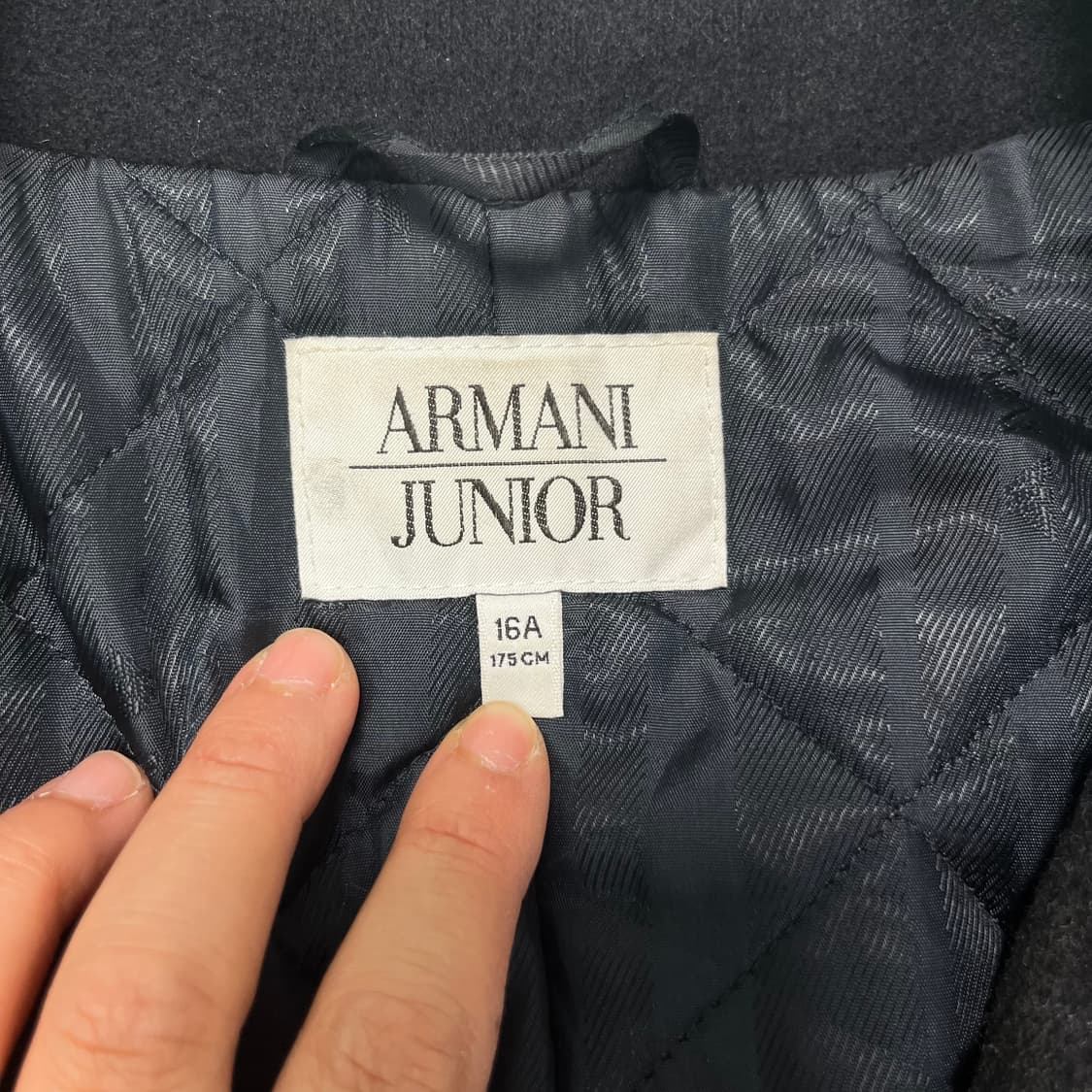 95 알마니 주니어 울 더블 코트 상품이미지2