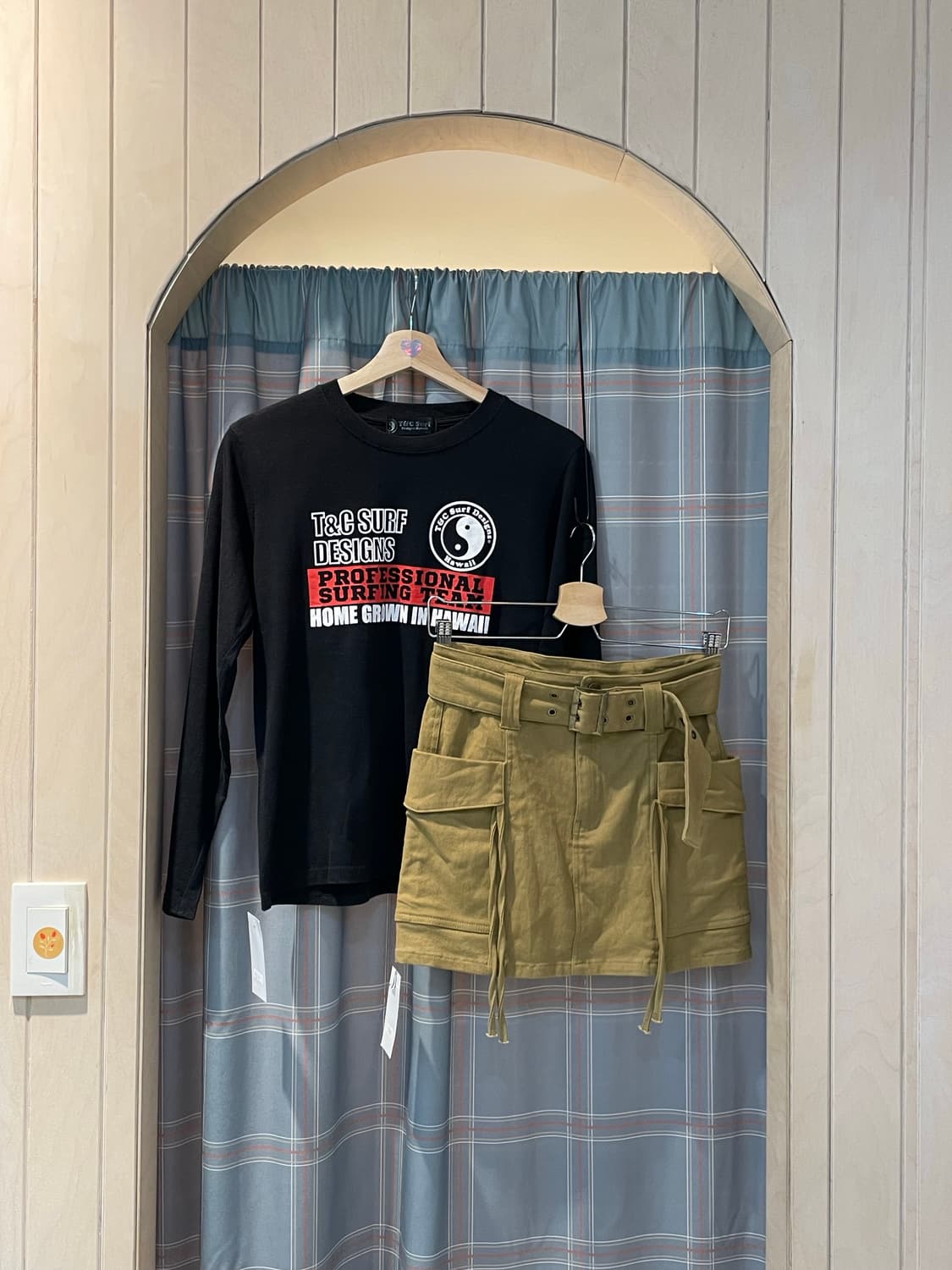 일본빈티지 y2k 웨스턴 벨트세트스커트 상품이미지2