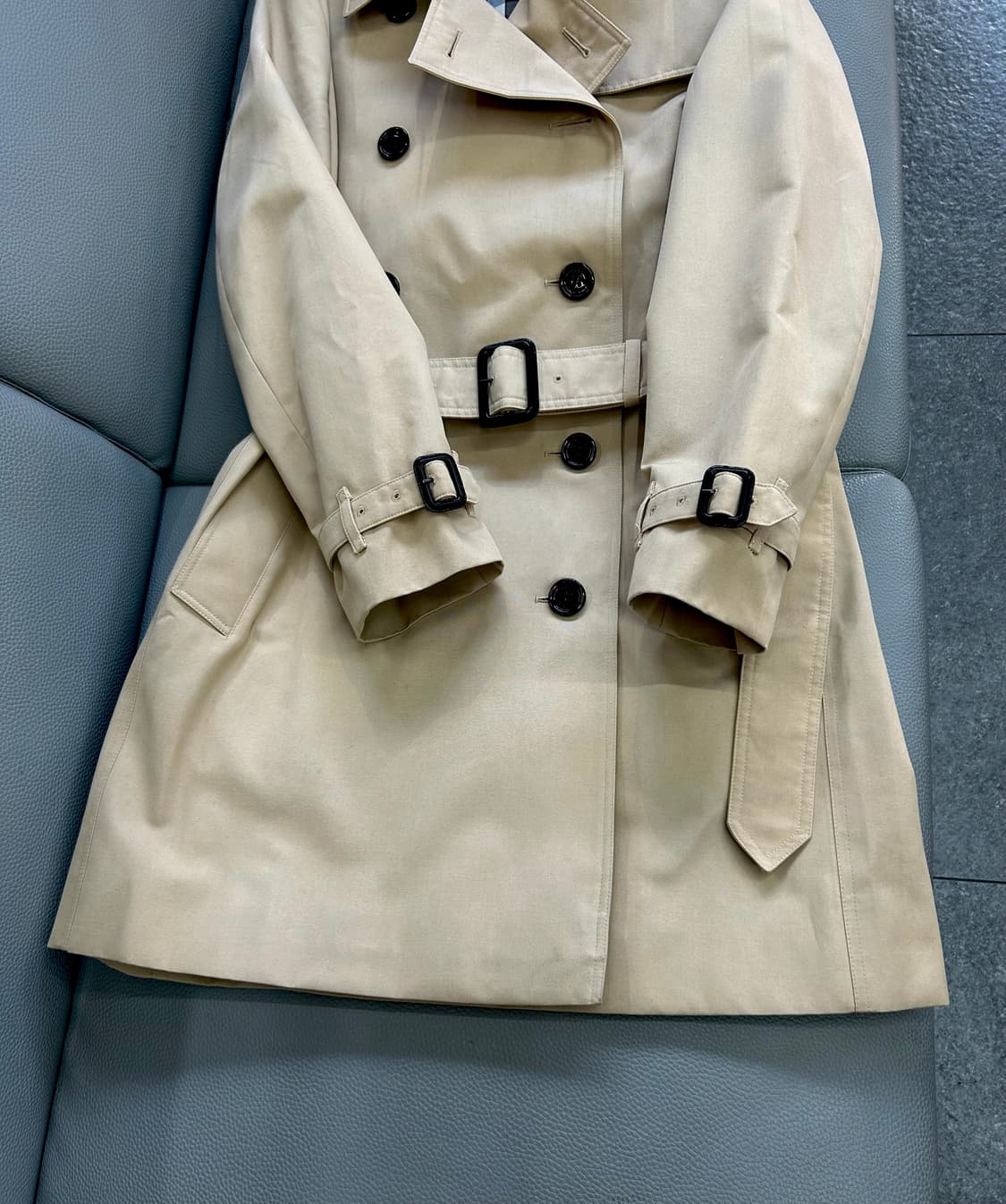 버버리 여성 하본 롱 트렌치코트(UK10/55반~66) 상품이미지4