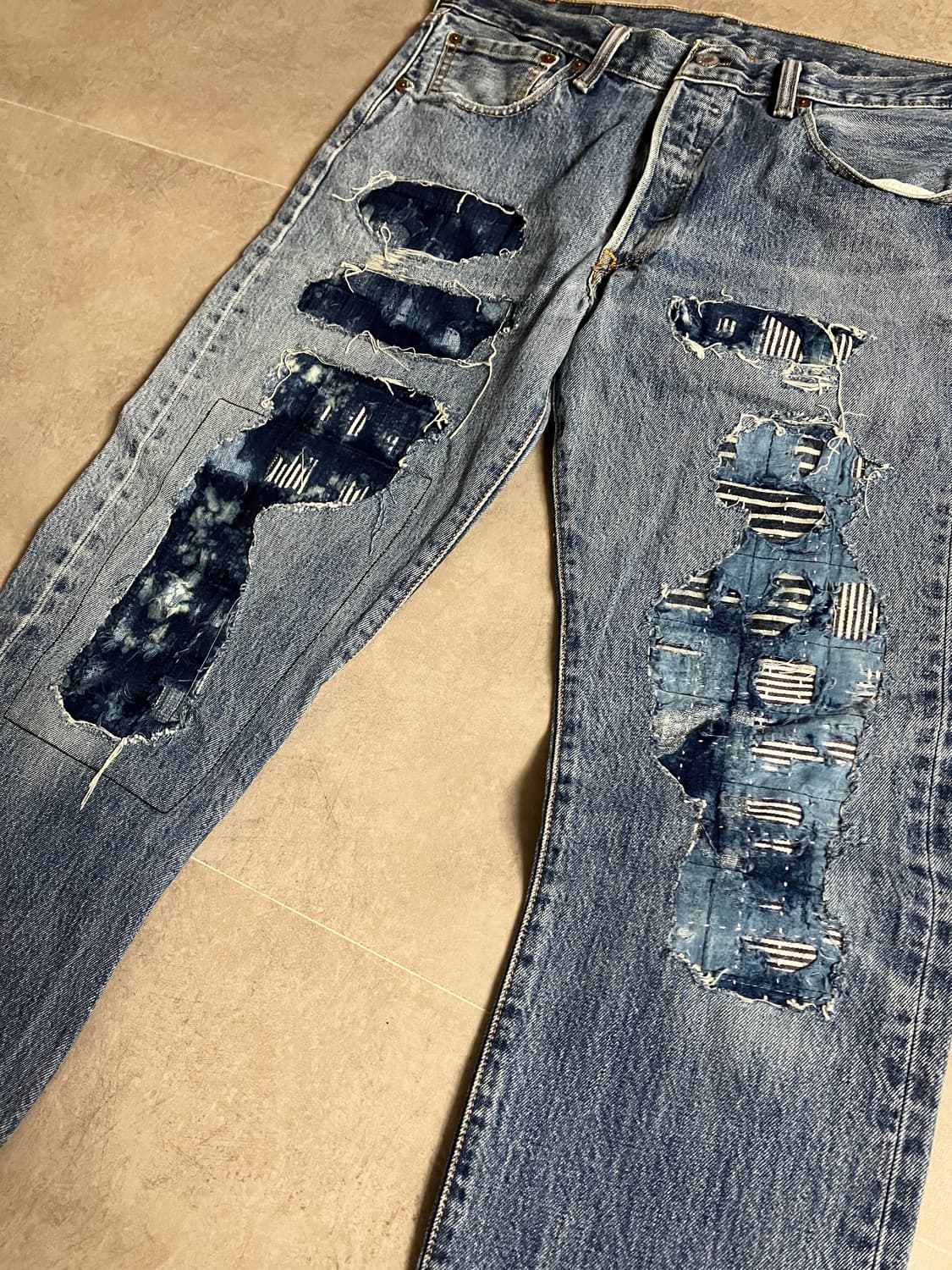 빈티지 리바이스501 리메이크 데님팬츠 상품이미지2