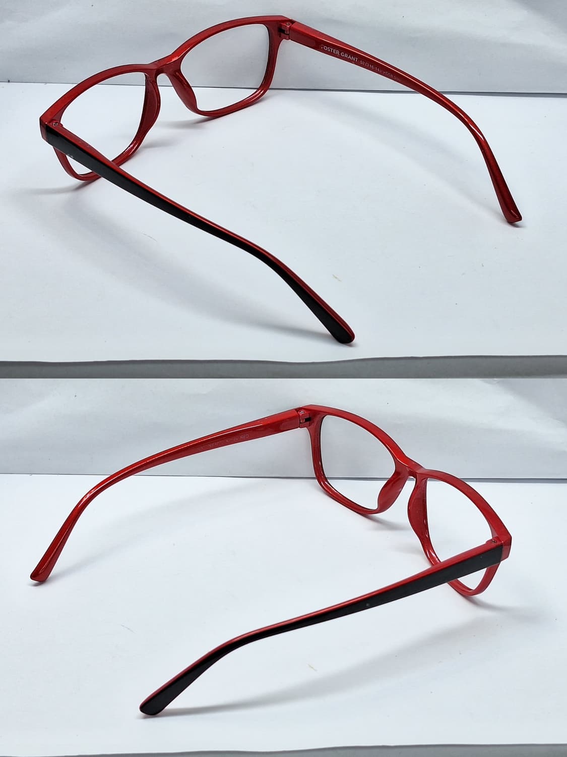 포스터그랜트 ns1022 kinley red 레드 스퀘어 뿔테 안경테 상품이미지2