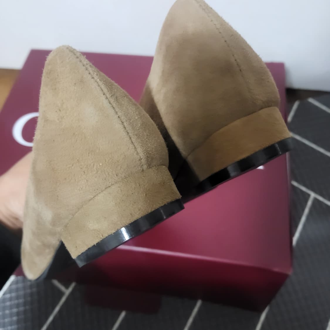 새상품 금강제화 제니아 펌프스 플랫슈즈 여자 가죽 구두 240 상품이미지4