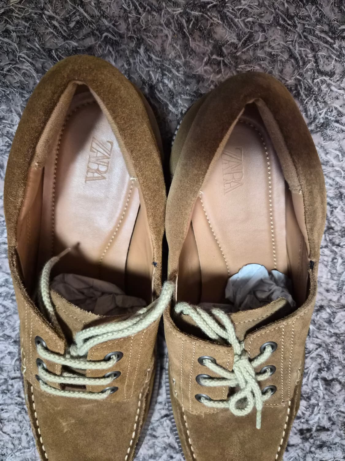 자라 레더 보트슈즈 44size 상품이미지4