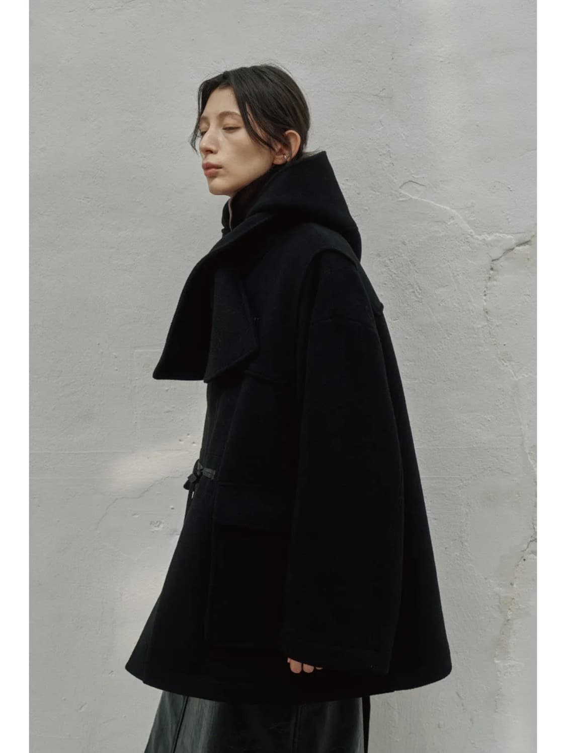 Noirer for woman 캐시미어 머플러 더블 코트 상품이미지3