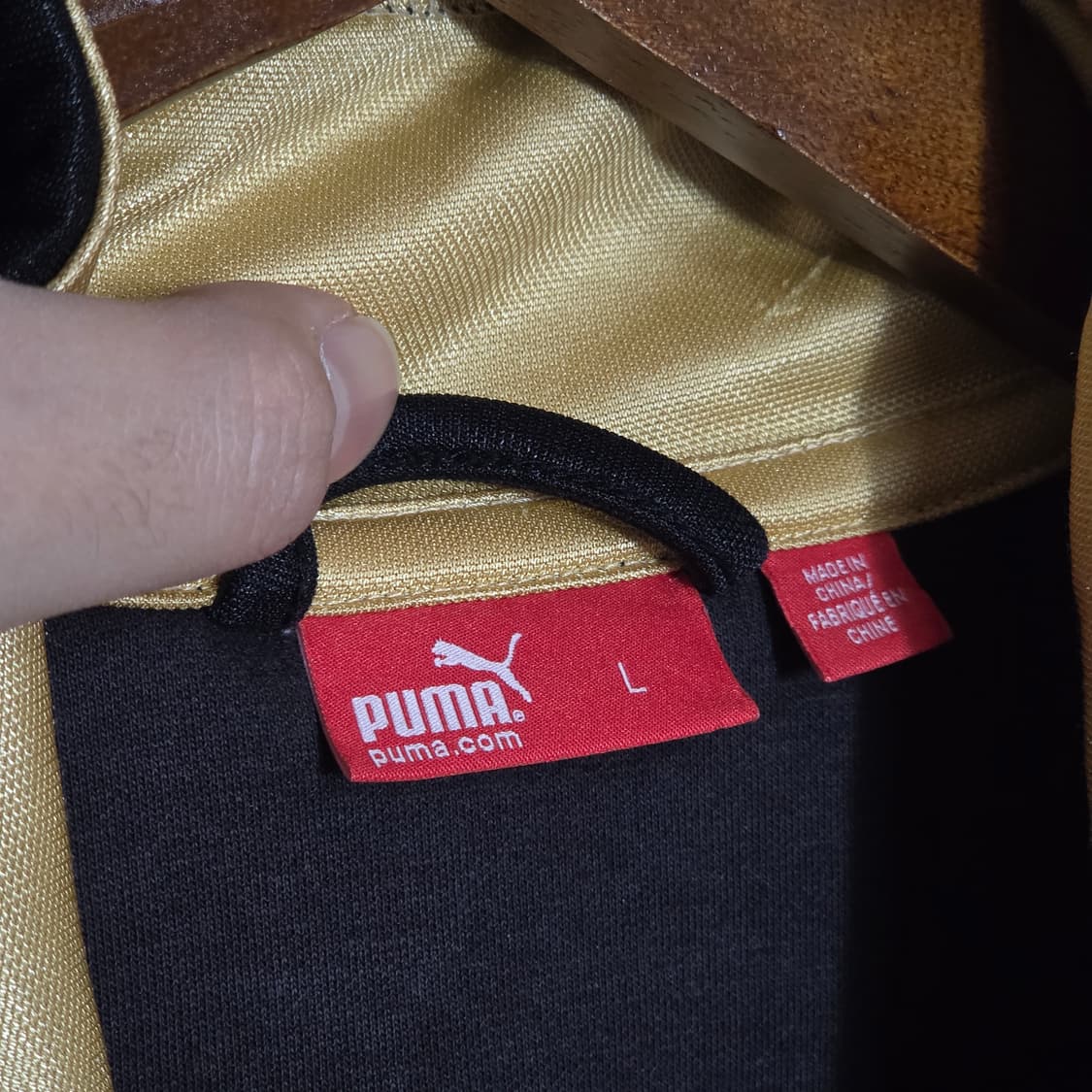 푸마 배색 블랙 트랙탑 져지 상품이미지9