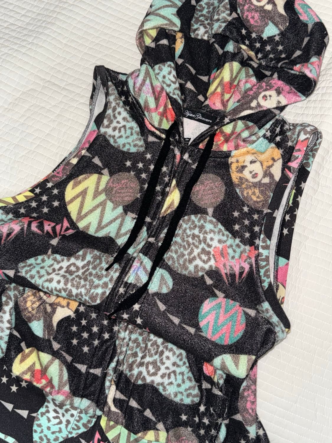 히스테릭 글래머 나시 슬리브리스 후드집업  상품이미지2