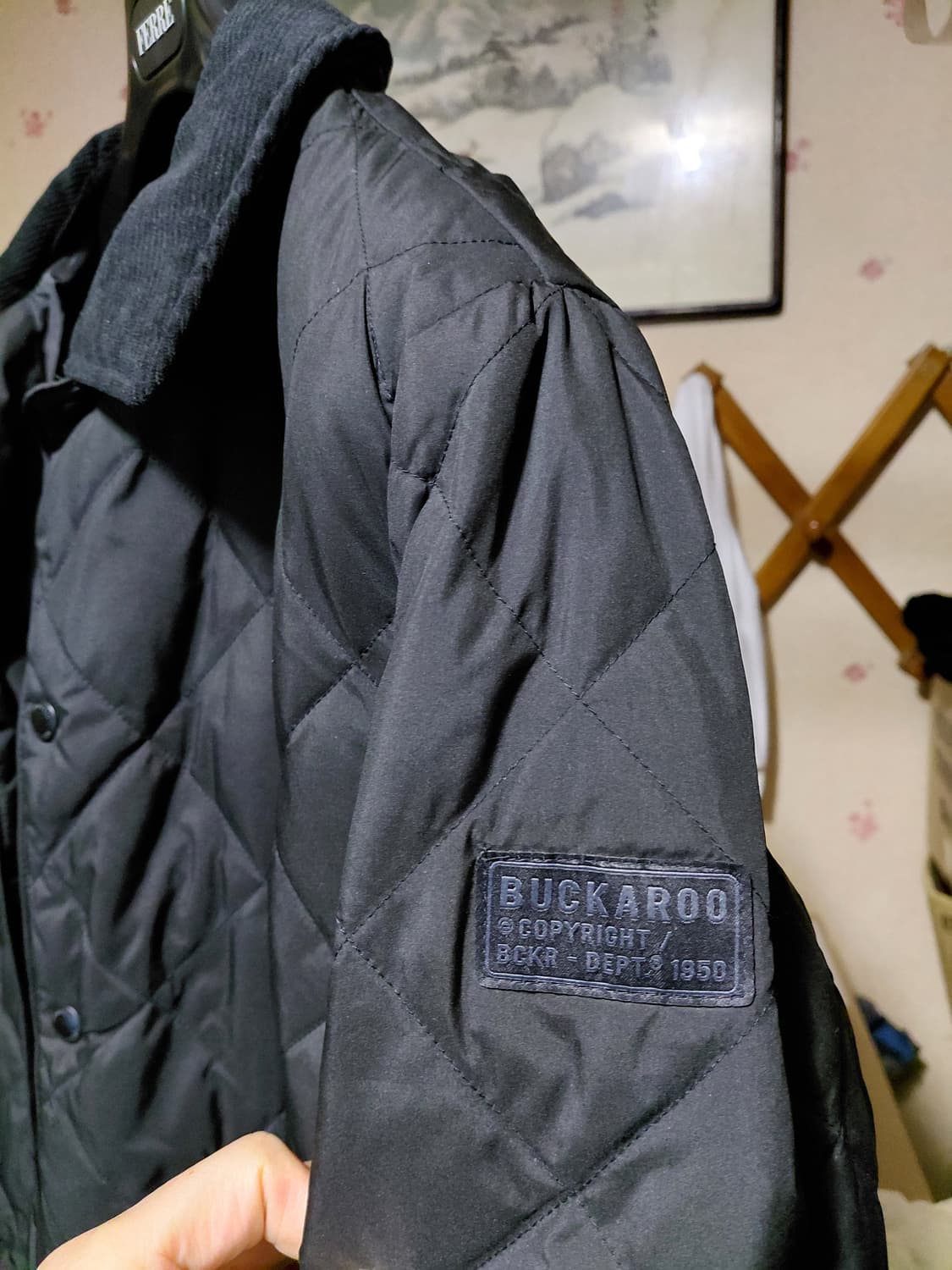 [버커루]퀄팅 덕다운 경량 패딩 자켓L(100)사이즈 상품이미지5