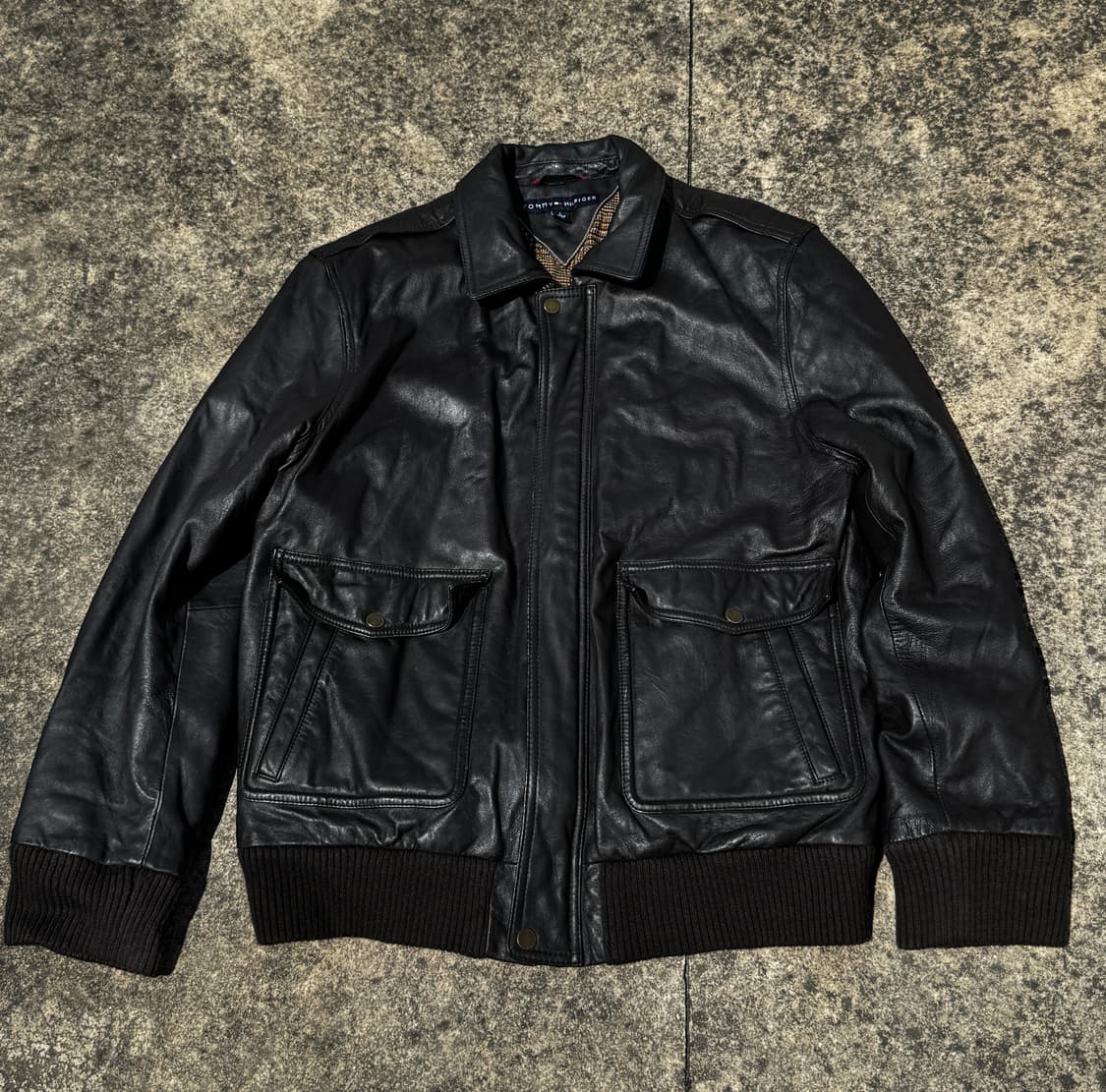 [L] 빈티지 A-2 레더 자켓(다크브라운) 상품이미지1