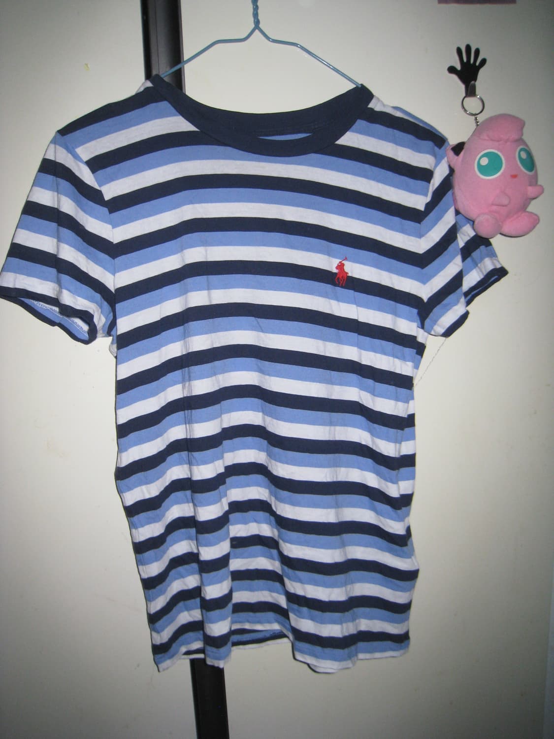 폴로 블루 스트라이프 반팔 티셔츠 상품이미지1