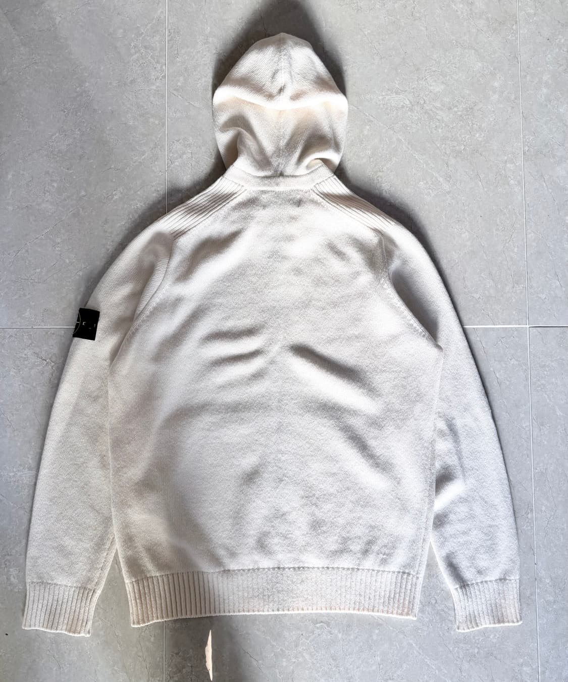 [정품] 스톤아일랜드 니트 집업 후디 (아이보리) 상품이미지2