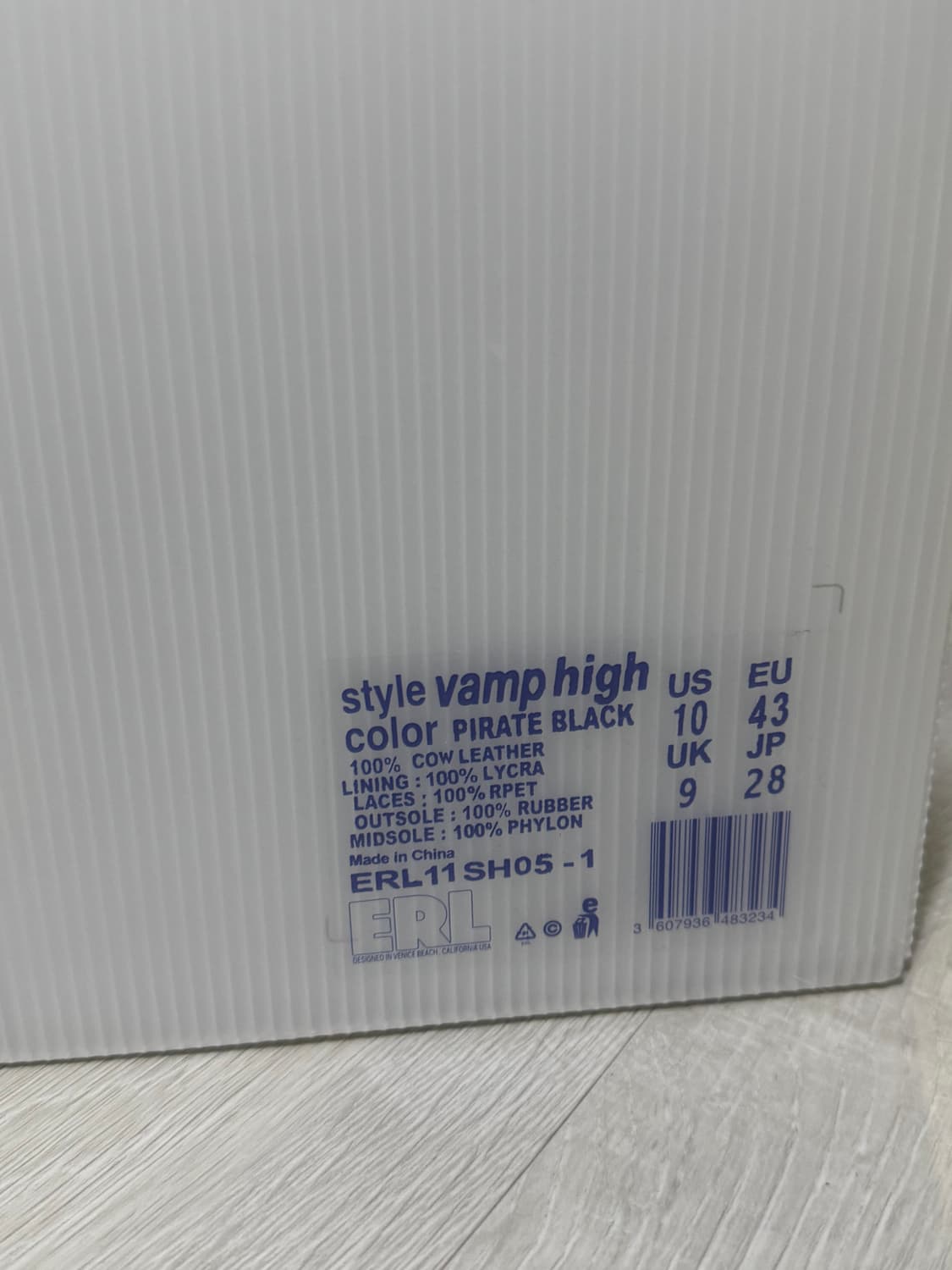 ERL VAMP HIGHTOP 10size 상품이미지5