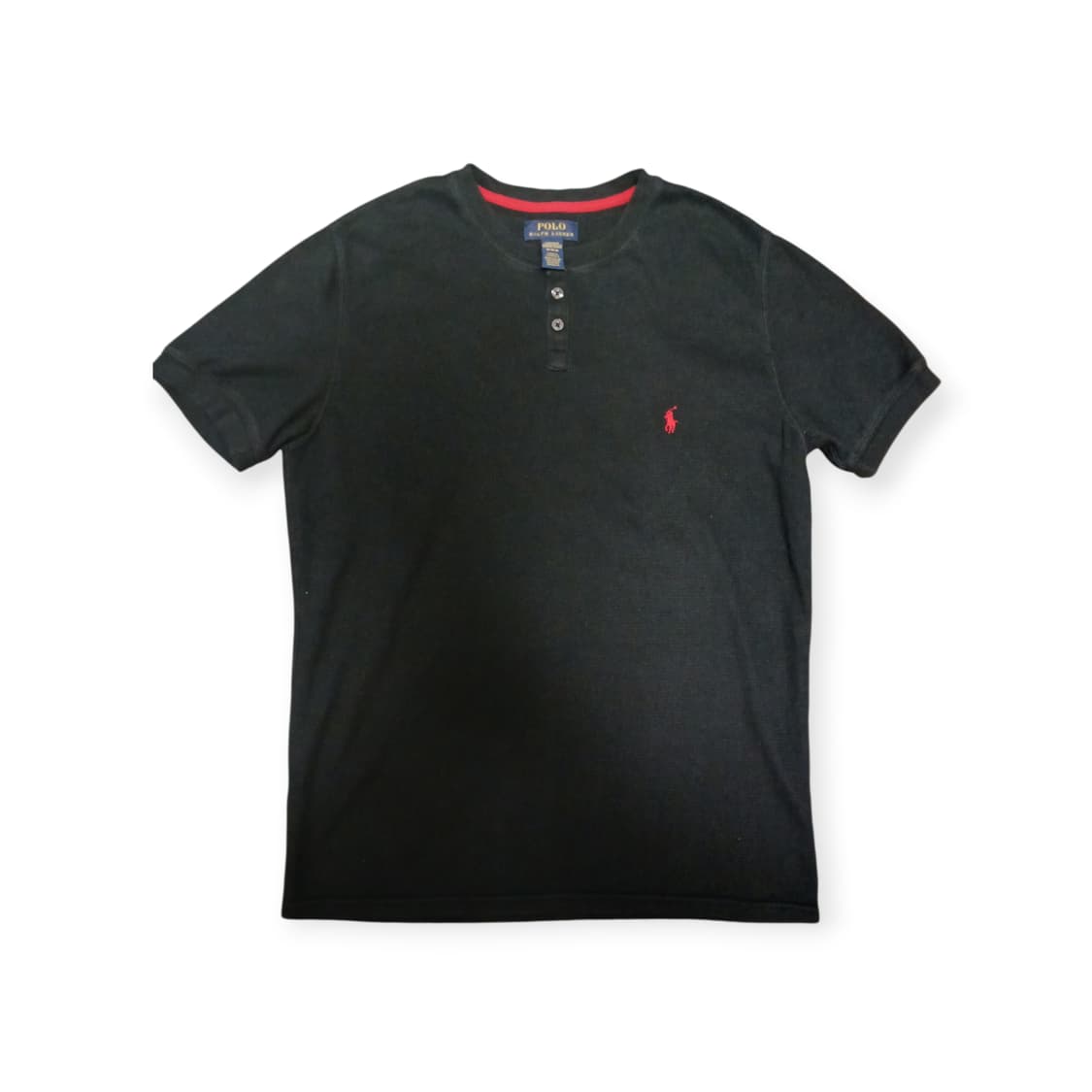 폴로 블랙 와플 반팔티  상품이미지1