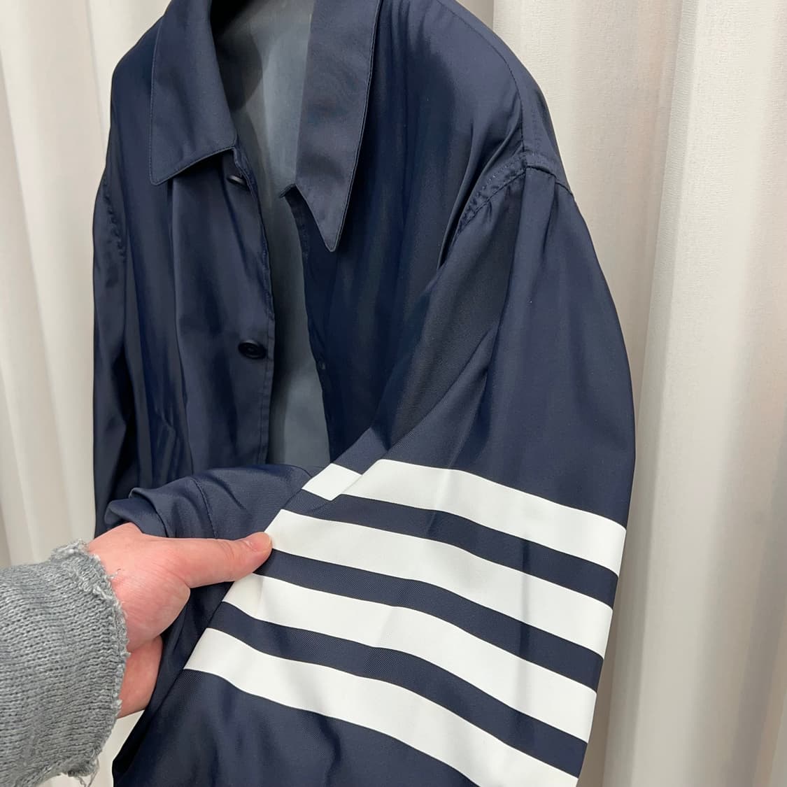 톰브라운 솔리드 스윔테크 블루종 자켓 (5사이즈) 상품이미지3