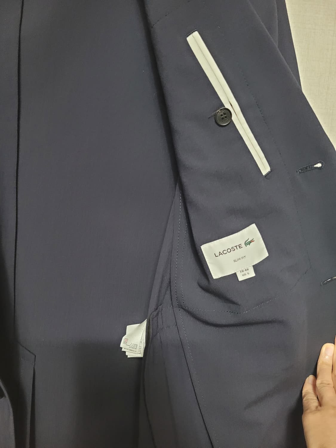 라코스테 남성 블레이저 자켓 95 다크네이비 상품이미지3