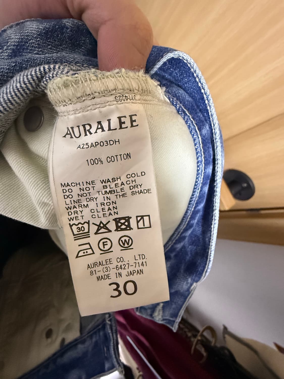 Auralee selvedge denim 상품이미지4