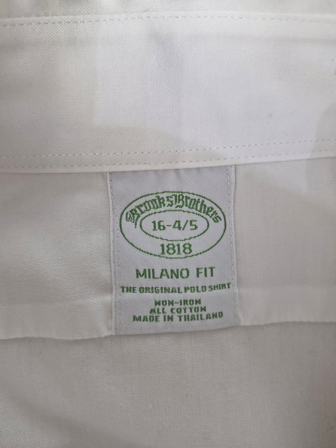 브룩스브라더스 밀라노핏 화이트 셔츠(16-4/5) 상품이미지5