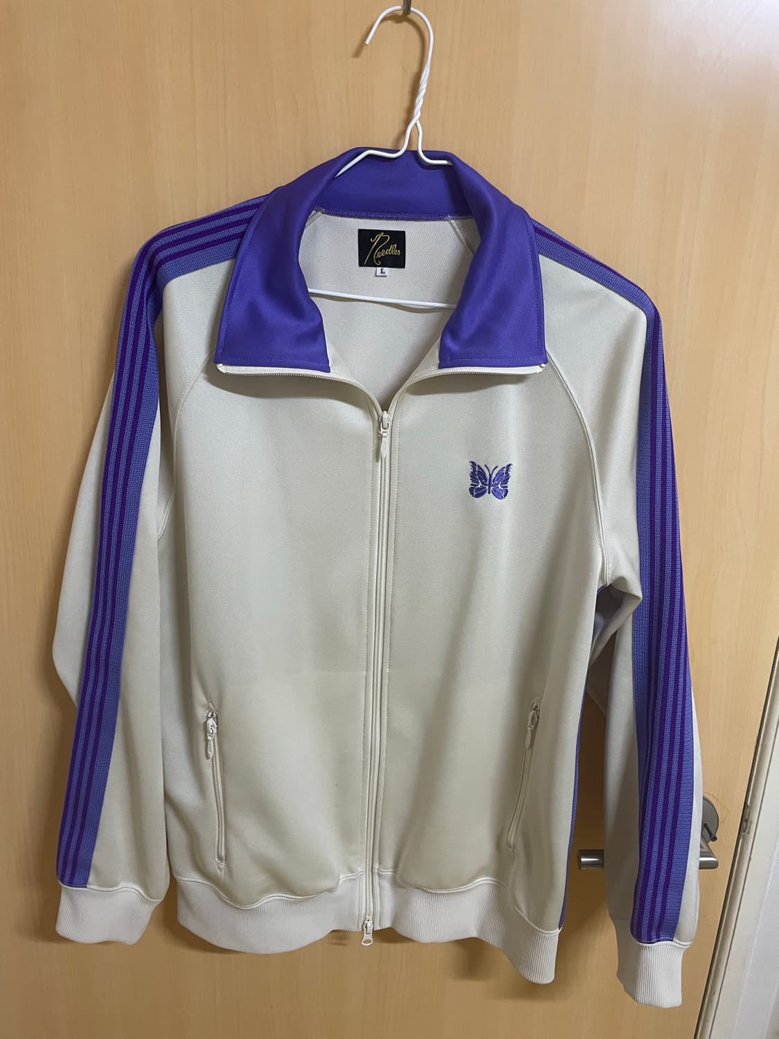 니들스 트랙자켓 베이지퍼플 L 상품이미지1