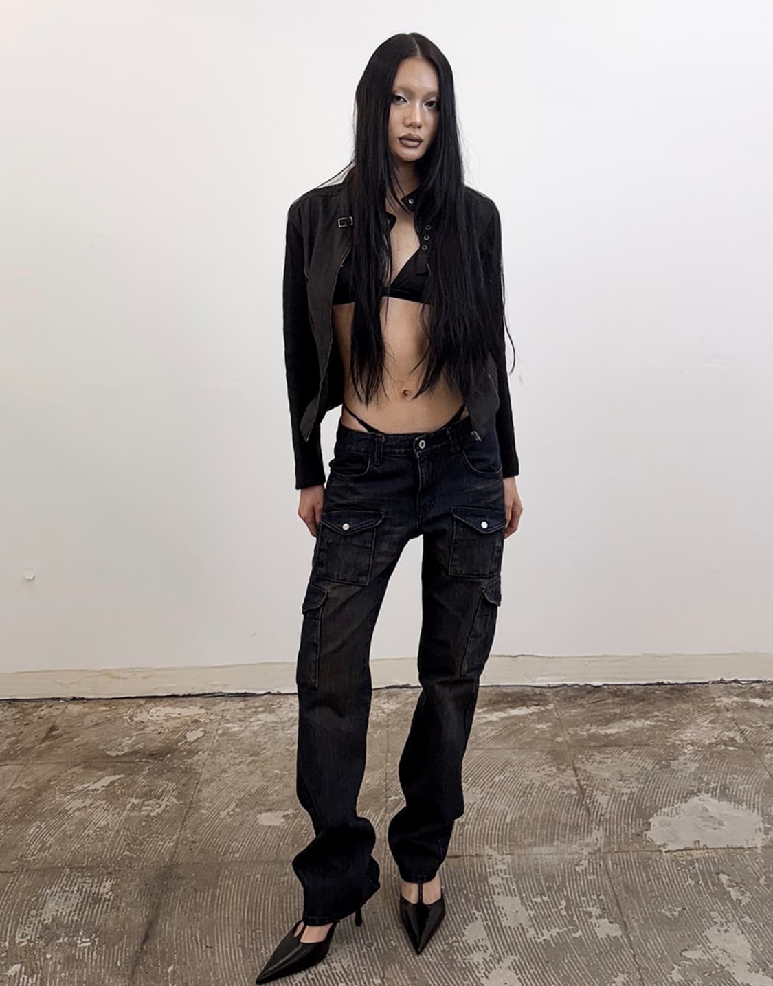 도그마 엑스 BUCKLE BACK SLIM CARGO WASHED DEN 상품이미지1