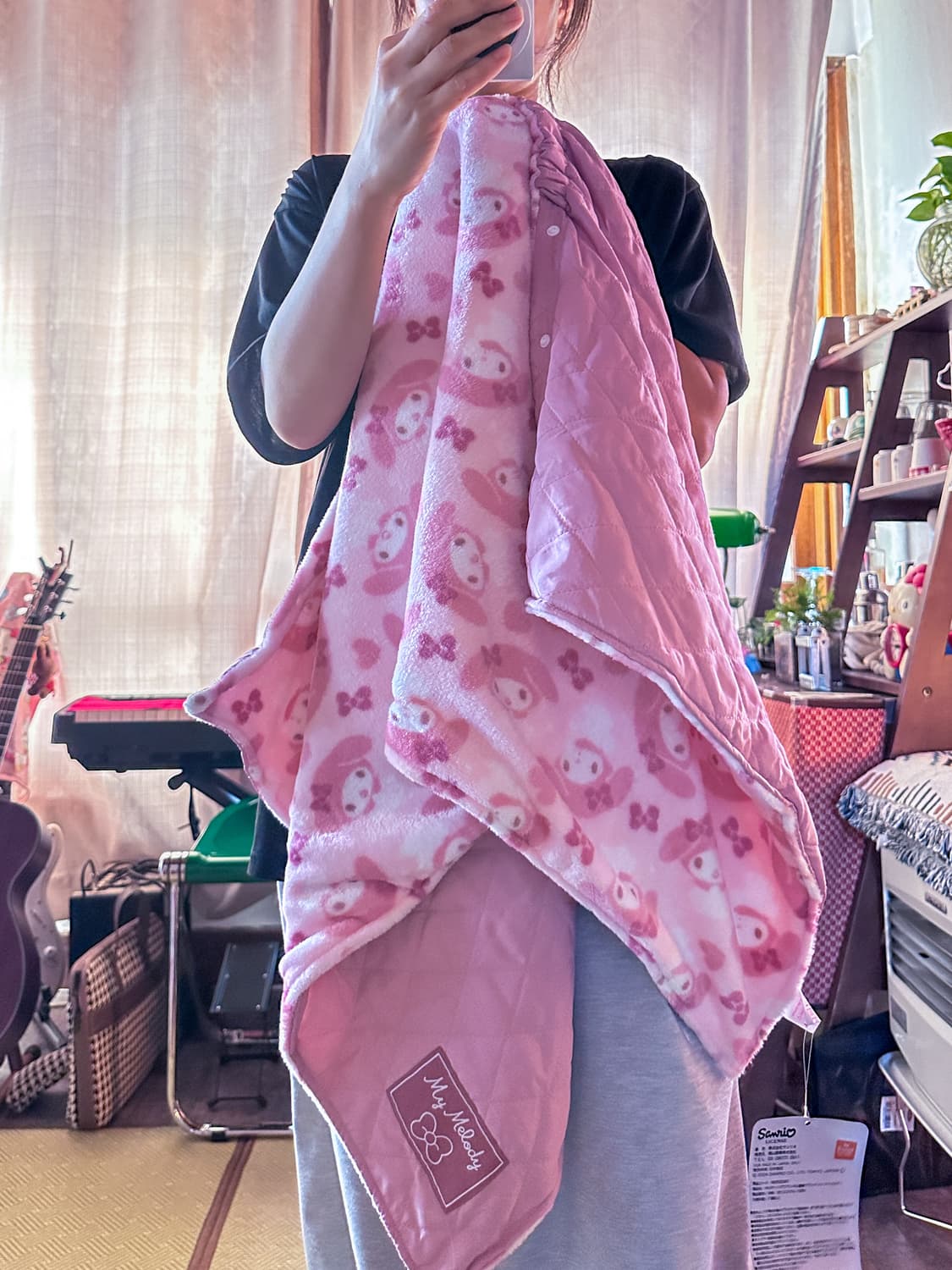 🎀헬로 키티, 마이멜로디 3way 방한 블랭킷 스커트💗 상품이미지3