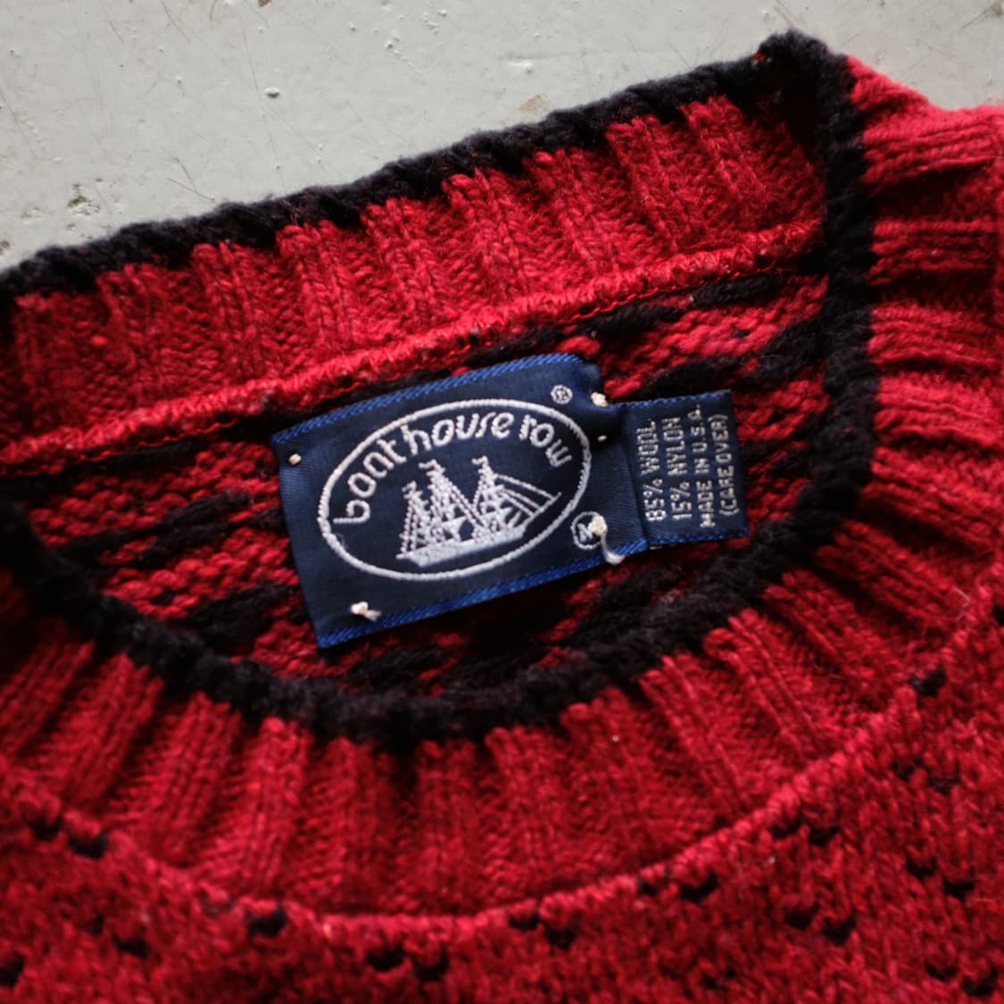 1980's Made In USA Boat House Wool  상품이미지3