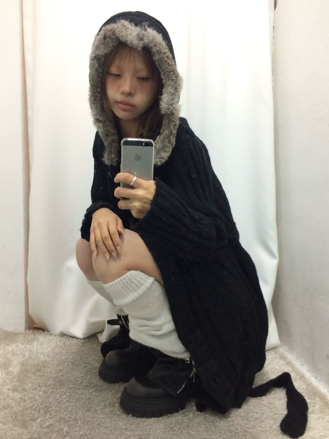 🖤퍼 후드 가디건 코디🖤 상품이미지1