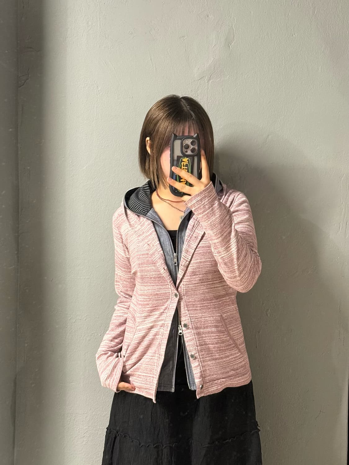 layered detail hood zip-up 상품이미지1