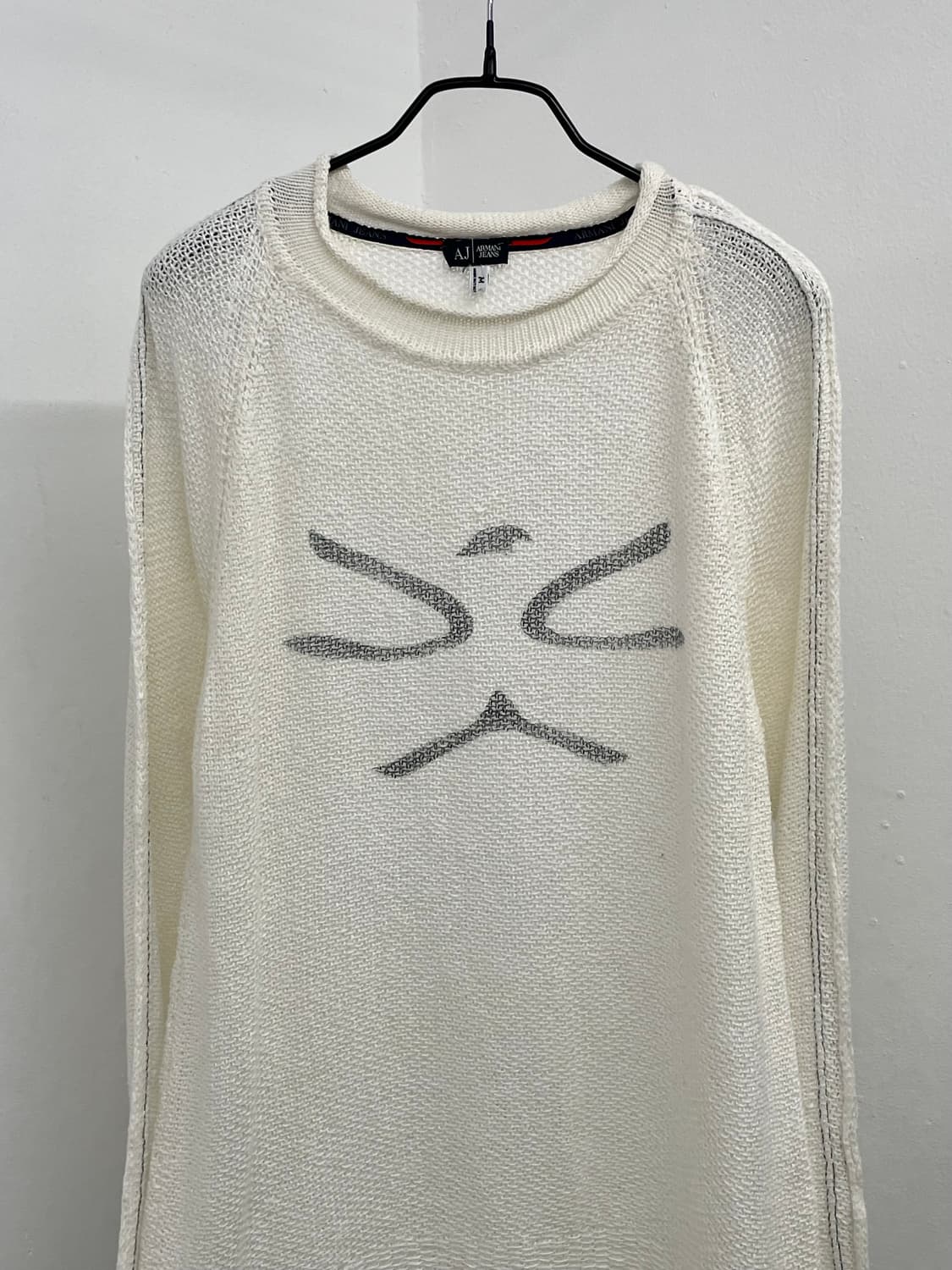 알마니 로고 디테일 니트 상품이미지6