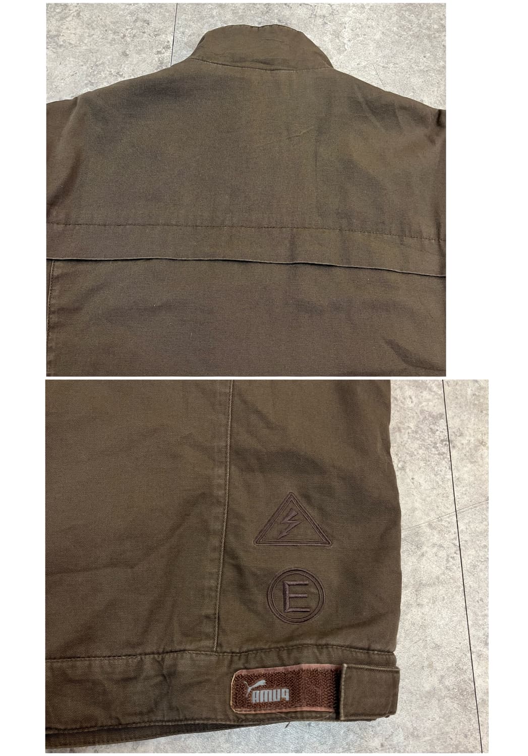 푸마 코튼 집업 자켓 브라운 XL #csz3593 상품이미지9