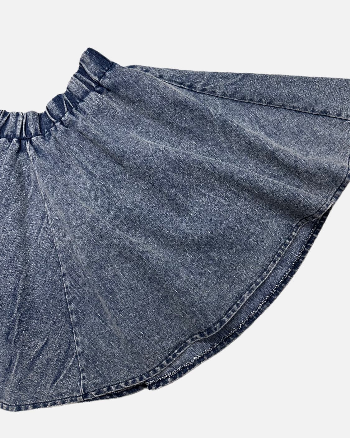 stone washing flare denim skirt 상품이미지2