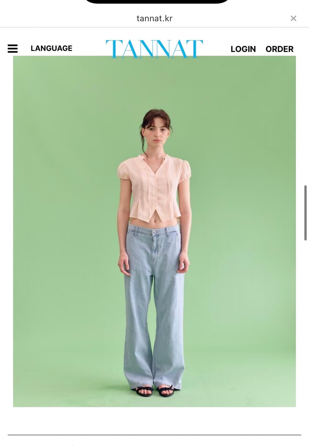 berry check blouse 상품이미지2