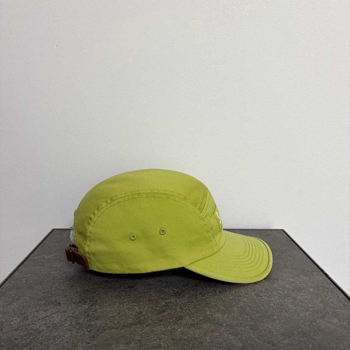 (OS) 슈프림 박스로고 캠프캡 모자 22SS 워시드 다크 라임 상품이미지3
