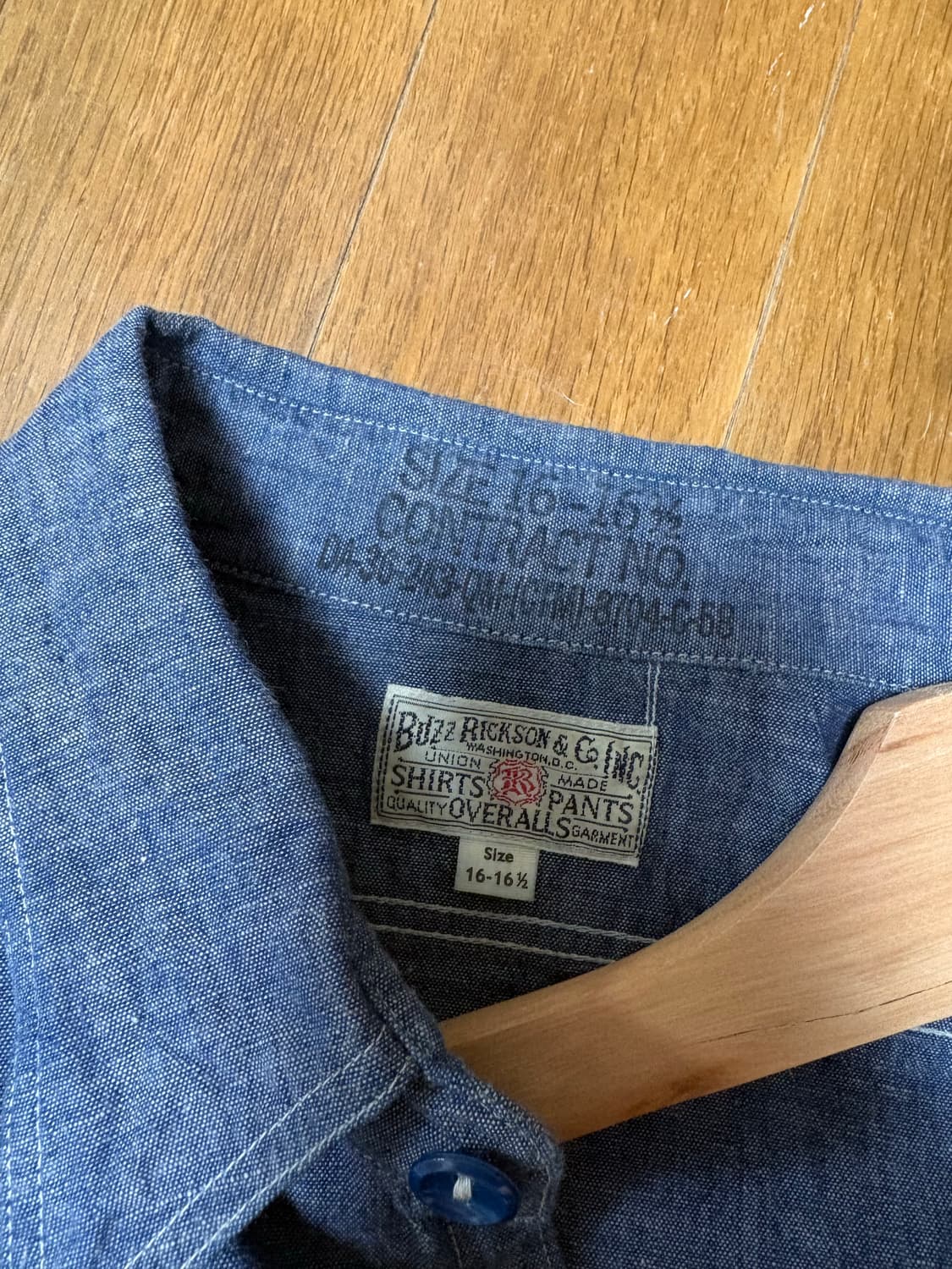 버즈릭슨 샴브레이 셔츠 16-16 1/2 상품이미지3