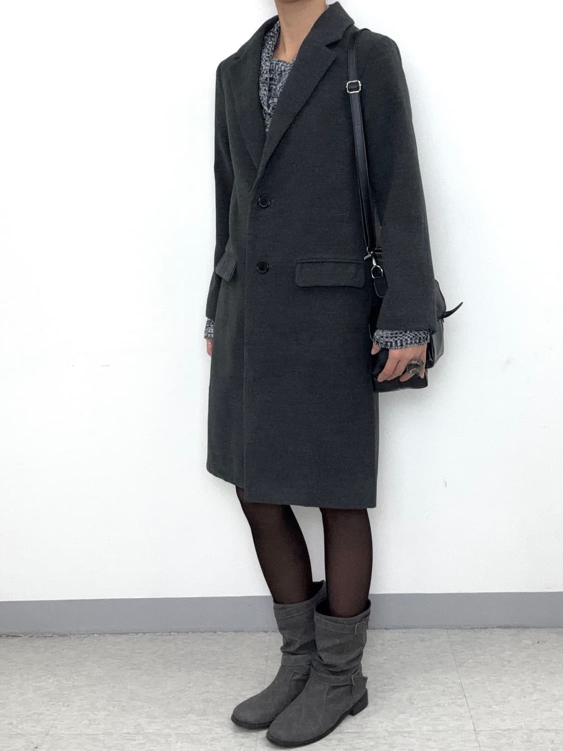빈티지 그레이 싱글 코트 상품이미지3