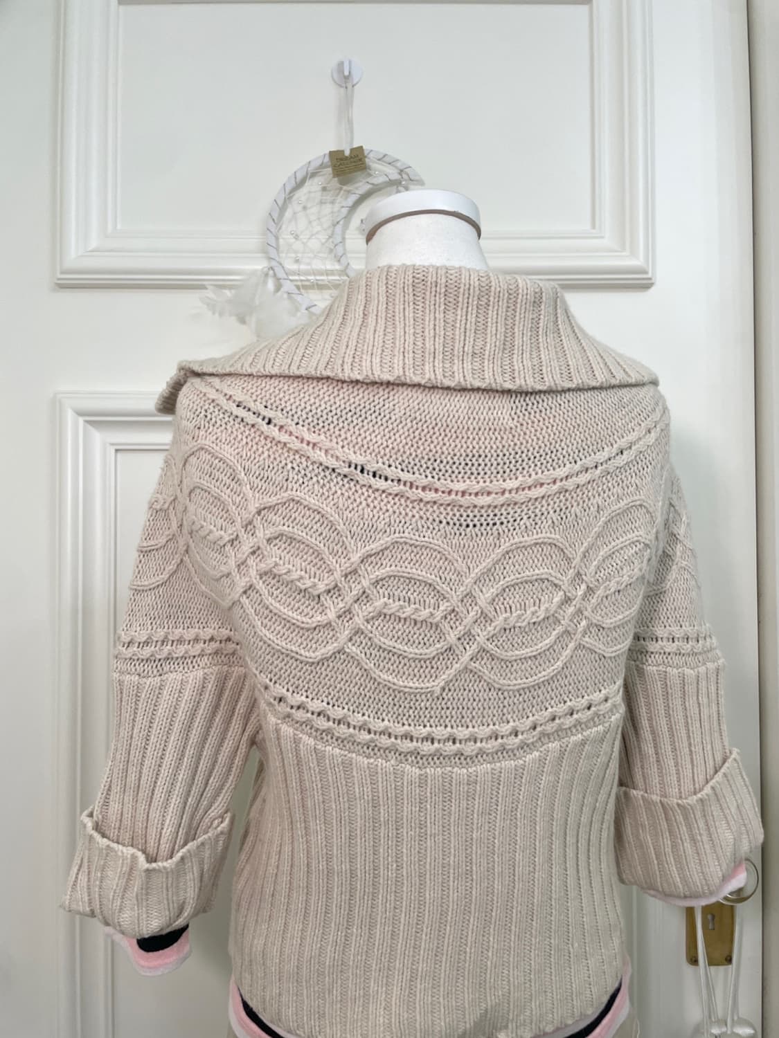 ivory twist collar crop cardigan 상품이미지5