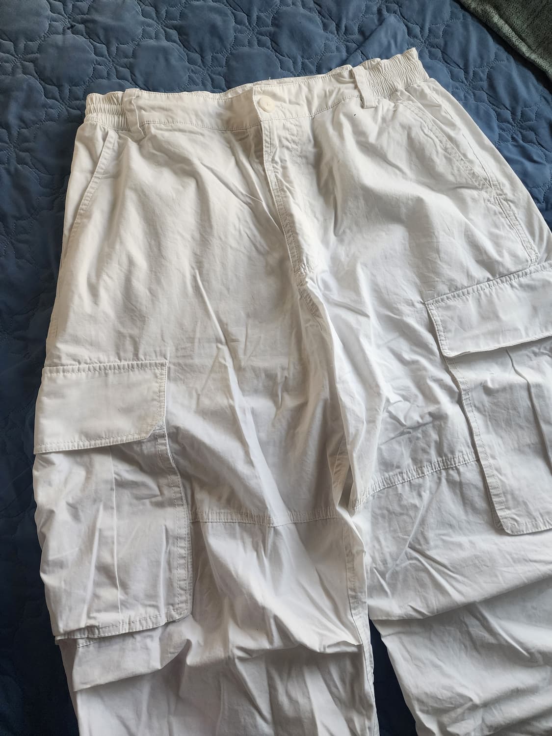 (새상품)코드그라피 와이드 파라슈트 카고 팬츠 오프화이트 L 상품이미지3