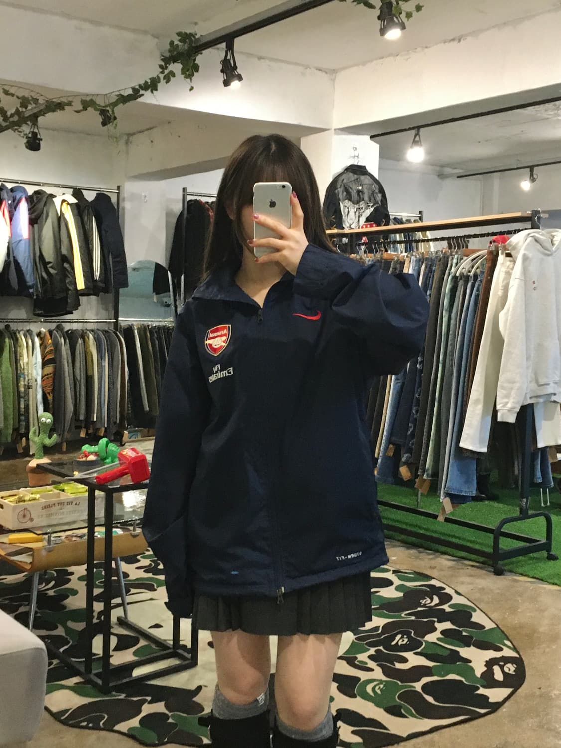 나이키 아스날 바람막이 네이비 상품이미지4