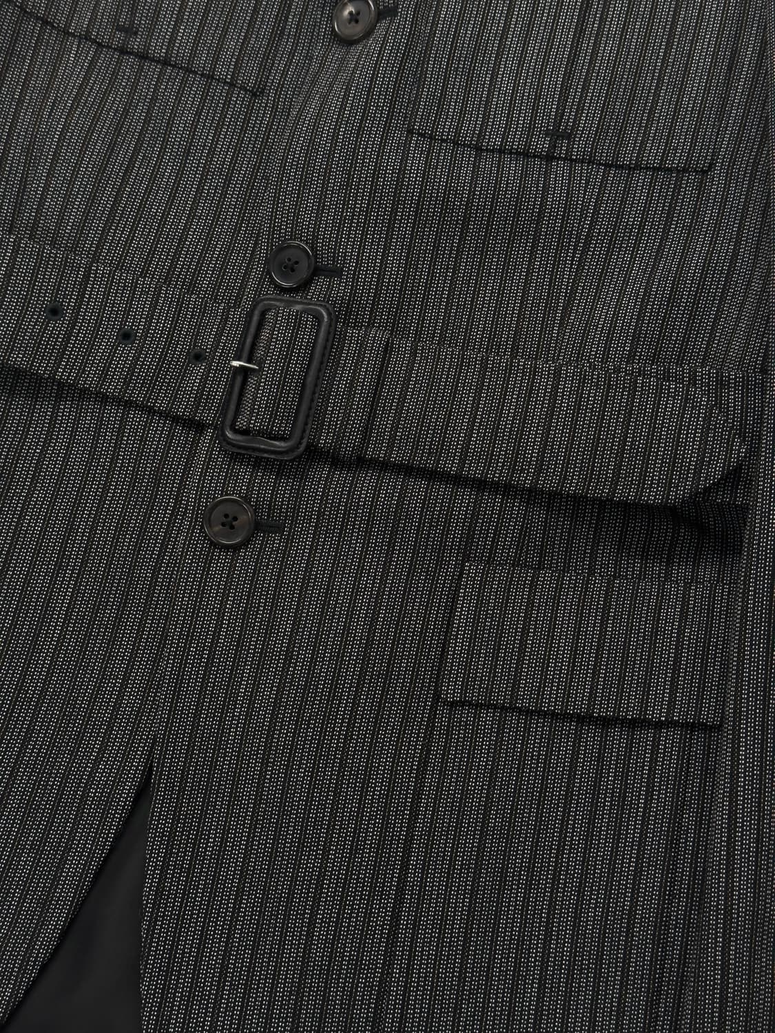 프라다 스트라이프 벨트 자켓 상품이미지5