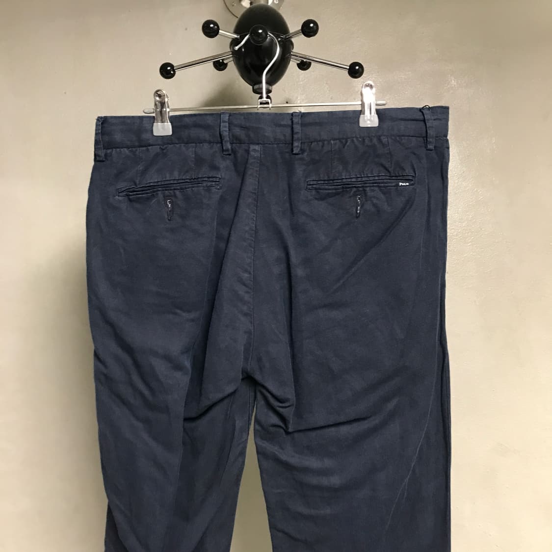 폴로 랄프로렌 QR 린넨 치노 팬츠 네이비 33/32 상품이미지2