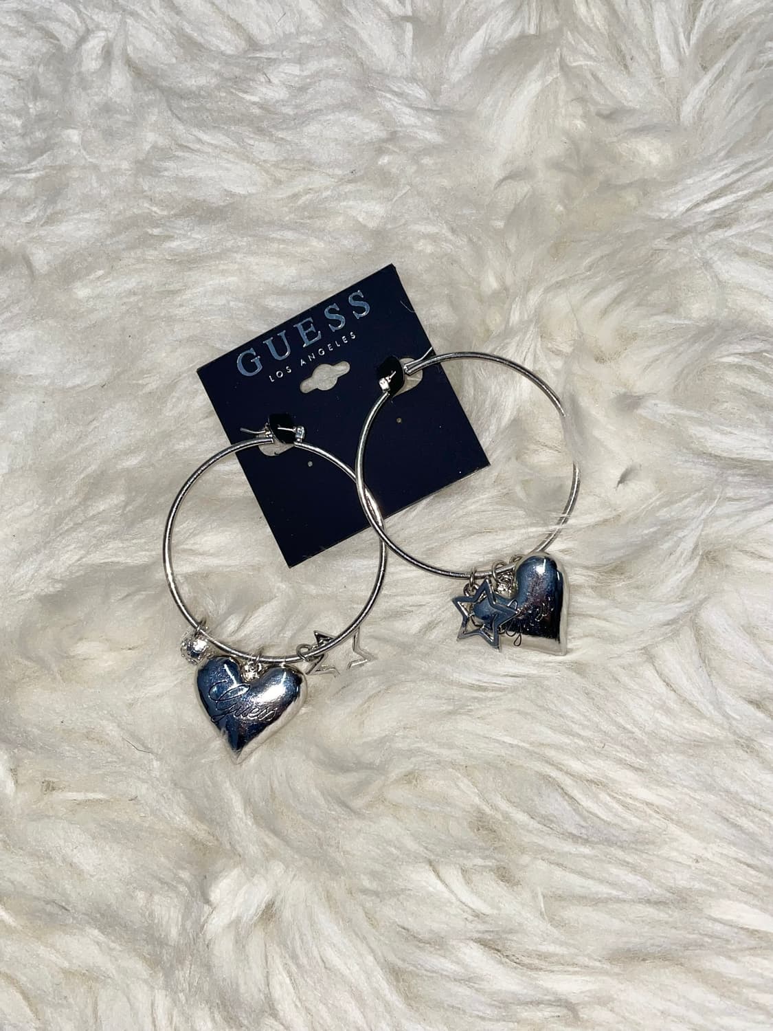 게스 갸루 하트 참 이어링 상품이미지2