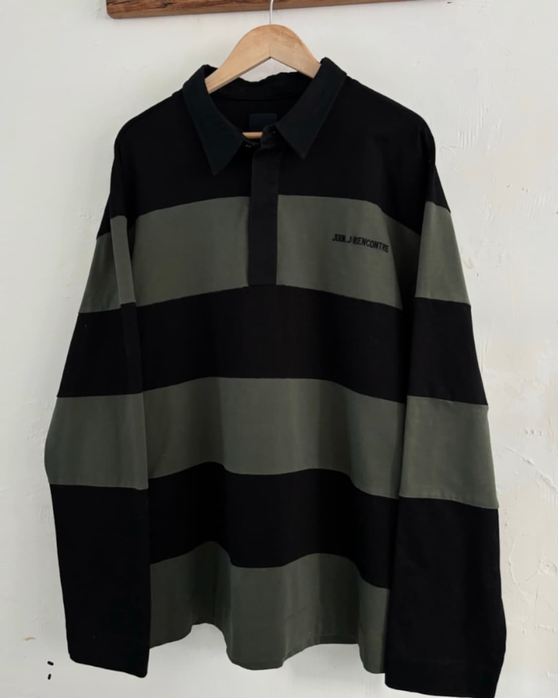 Juun.J 준지 스트라이프 럭비 셔츠 상품이미지1