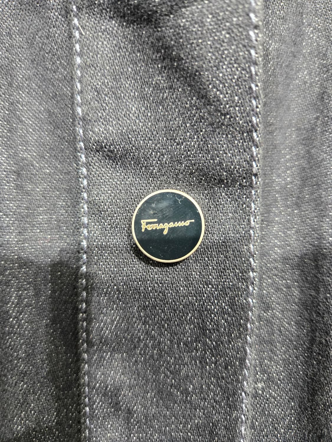 페라가모 블랙 데님 숏 자켓 상품이미지7